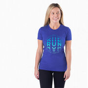 Women's Everyday Runners Tee - Eat Sleep Run Repeat