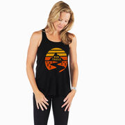 Flowy Racerback Tank Top - Run Trails Sunset