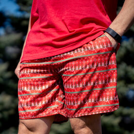 TrueRun Men's Running Shorts - Christmas Sweater