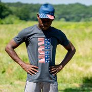 Running Short Sleeve T-Shirt - Patriotic Run