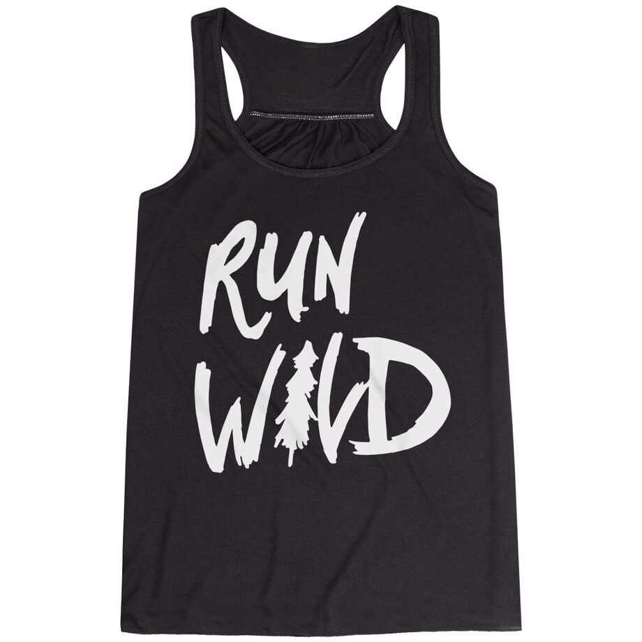 Flowy Racerback Tank Top - Run Wild Sketch