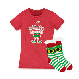 Running Gift Set - Elf (Fitted Tee)