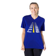 Women's Short Sleeve Tech Tee - I'd Rather Be Running