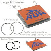 BibFOLIO&reg; Race Bib Album Expansion Rings (3" White Rings) - Set of 2