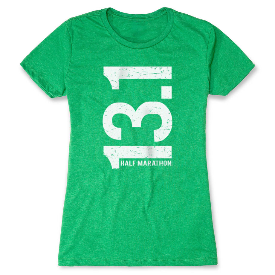 Women's Everyday Runners Tee 13.1 Half Marathon Vertical