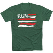 Running Short Sleeve T-Shirt - Run For The Red White and Blue