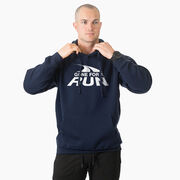 Statement Fleece Hoodie -  Gone For a Run&reg; White Logo