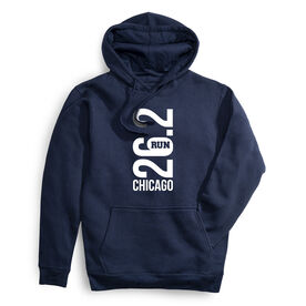 Statement Fleece Hoodie -  Chicago 26.2 Vertical