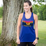 Women's Racerback Performance Tank Top - Happy Hour