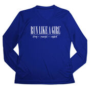 Women's Long Sleeve Tech Tee - Run Like A Girl&#174;