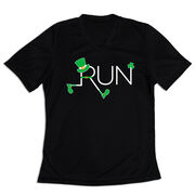 Women's Short Sleeve Tech Tee - Let's Run Lucky