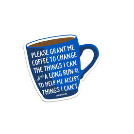 Running Sticker - Please Grant Me Coffee