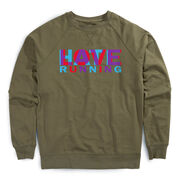 Running Raglan Crew Neck Pullover - Love Hate Running