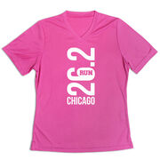 Women's Short Sleeve Tech Tee - Chicago 26.2 Vertical