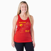 Women's Racerback Performance Tank Top - Boston Route