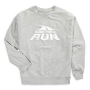 Running Raglan Crew Neck Pullover - Gone For a Run&reg; White Logo