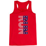 Flowy Racerback Tank Top - Patriotic Run