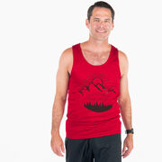 Men's Running Performance Tank Top - Life's Short Run Long (Mountains)