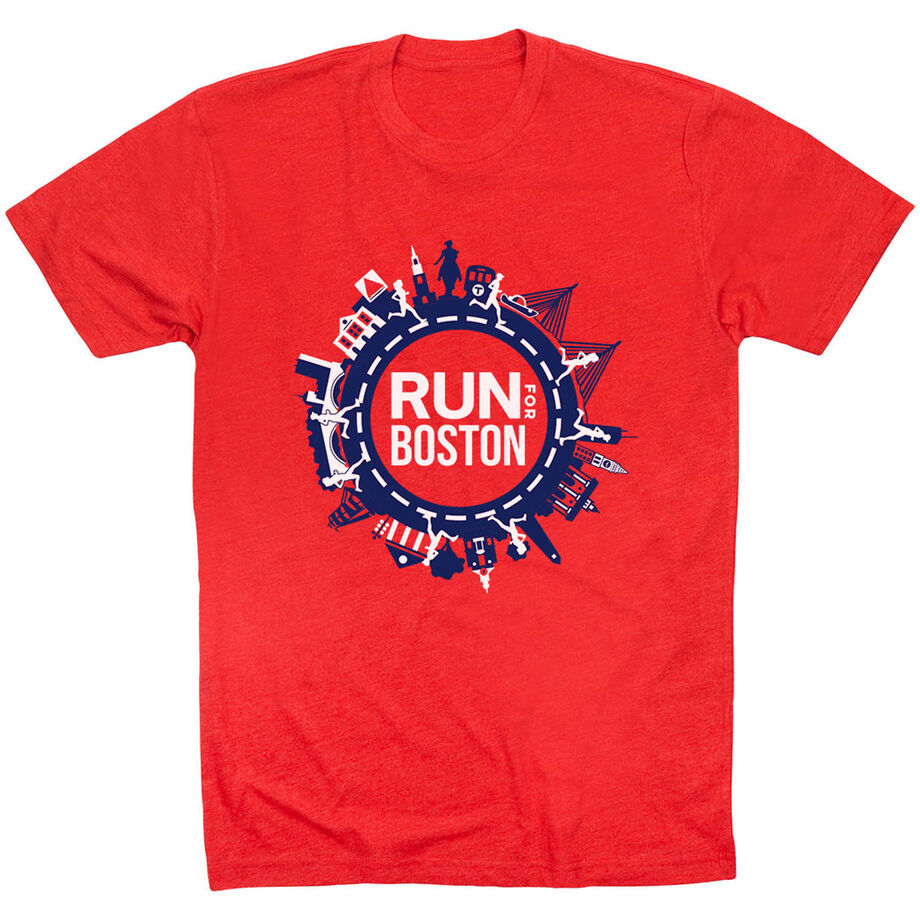Running Short Sleeve T- Shirt - Run for Boston
