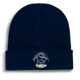 Running Embroidered Beanie - Life's Short, Run Long