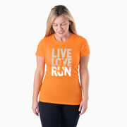 Women's Everyday Runners Tee - Live Love Run Silhouette