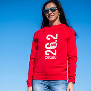 Running Raglan Crew Neck Pullover - Chicago 26.2 Vertical