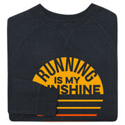 Running Raglan Crew Neck Pullover - Running is My Sunshine