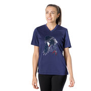Women's Short Sleeve Tech Tee - Because of The Brave