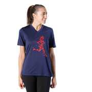 Women's Short Sleeve Tech Tee - Heartfelt Runner Girl