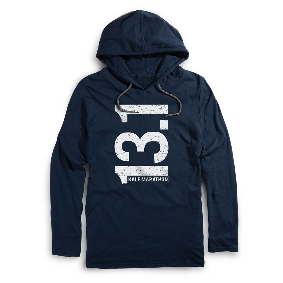 Running Lightweight Hoodie - 13.1 Half Marathon Vertical