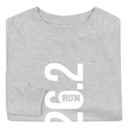 Running Raglan Crew Neck Pullover - Chicago 26.2 Vertical