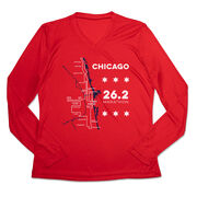 Women's Long Sleeve Tech Tee - Chicago Route