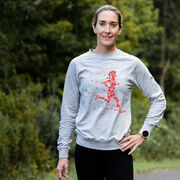 Running Raglan Crew Neck Pullover - Heartfelt Run