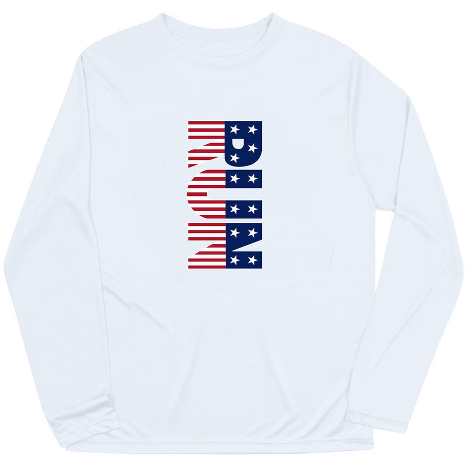 Men's Running Long Sleeve Tech Tee - Patriotic Run