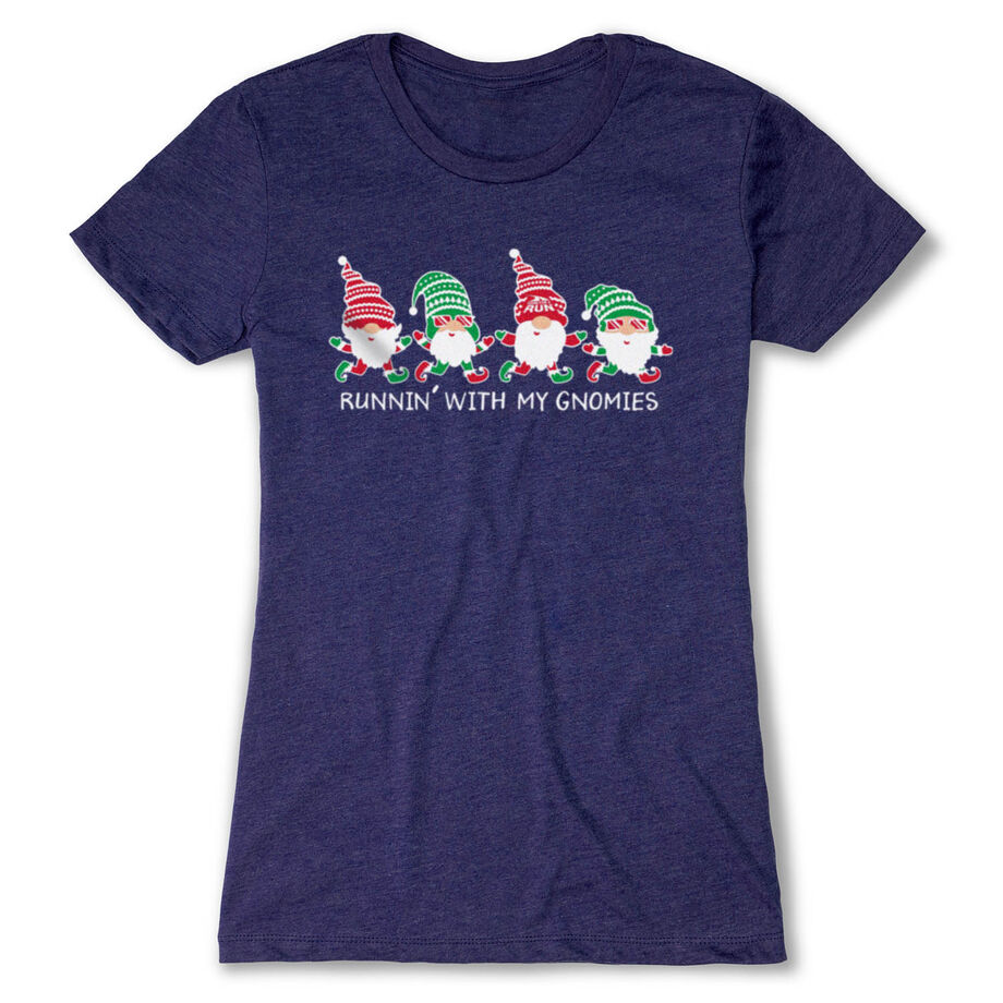 Women's Everyday Runners Tee - Runnin' With My Gnomies&reg; - Christmas