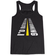 Flowy Racerback Tank Top - I'd Rather Be Running