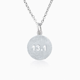 Sterling Silver Half Marathon 13.1 Artisan Necklace