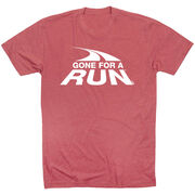Running Short Sleeve T- Shirt - Gone For a Run® White Logo