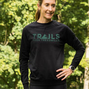 Running Raglan Crew Neck Pullover - Trails Over Treadmills