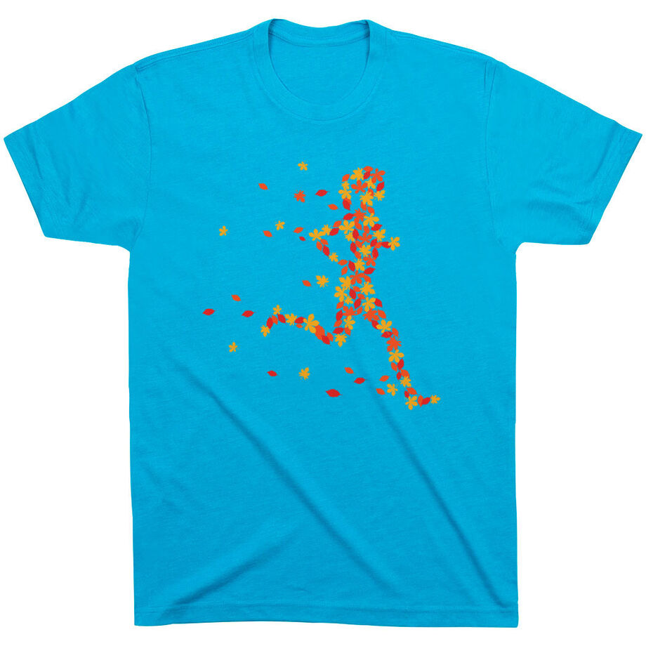 Running Short Sleeve T-Shirt - Autumn Runner Girl