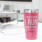 Running 20oz. Double Insulated Tumbler - I Teach Kids I Run Marathons