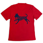 Women's Short Sleeve Tech Tee - I'd Rather Be Running with My Dog