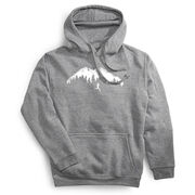 Statement Fleece Hoodie - Trail Runner in the Mountains