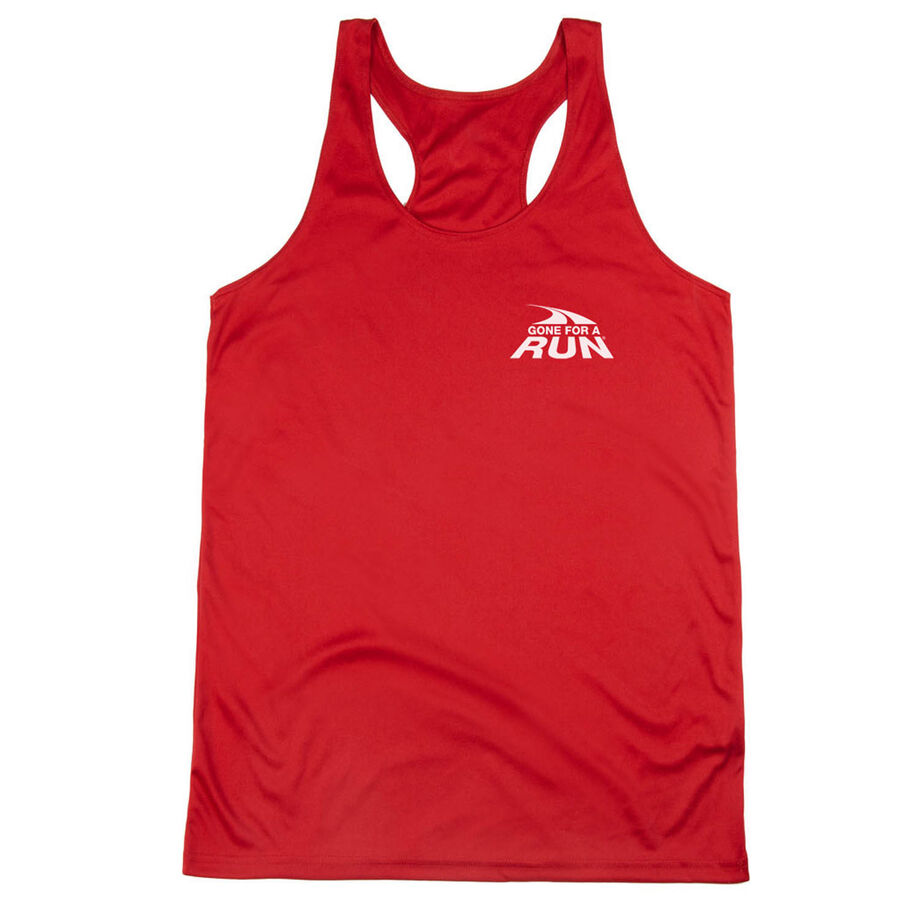 Women's Racerback Performance Tank Top - Gone For a Run® Logo - Mini