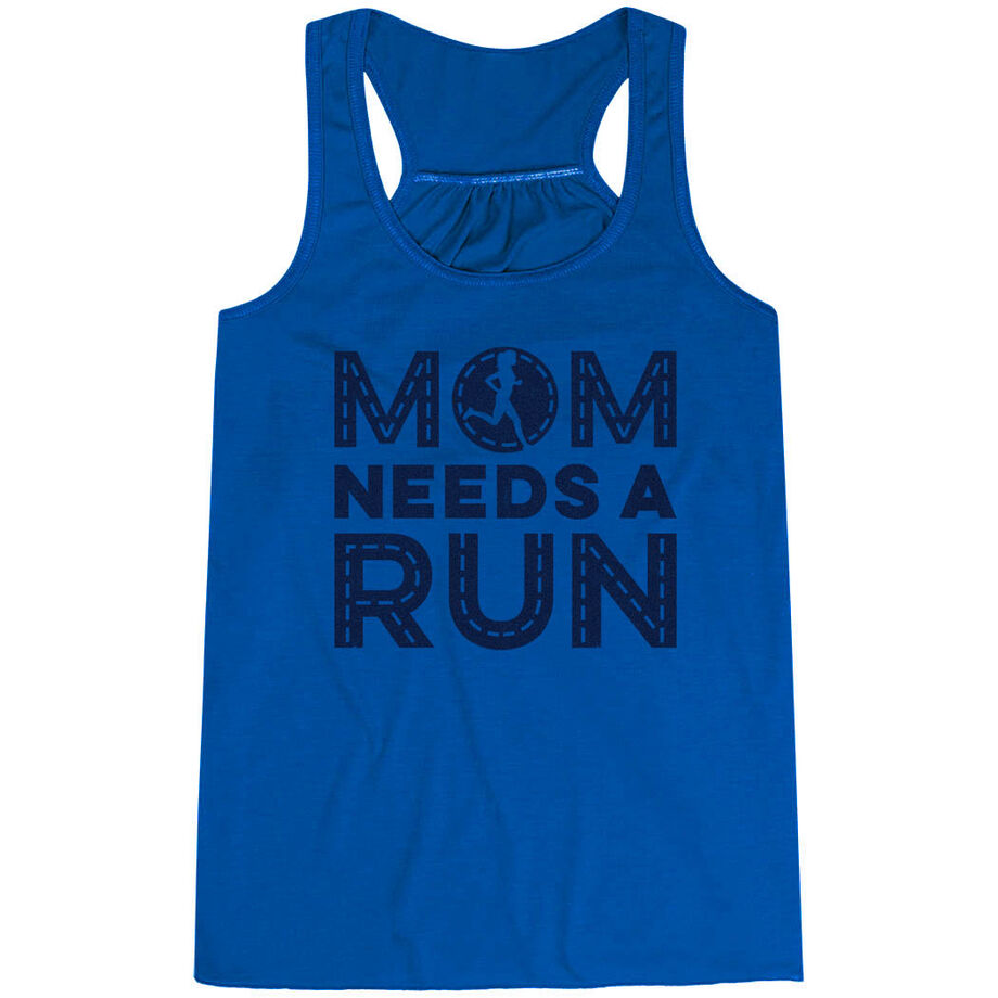 Flowy Racerback Tank Top - Mom Needs A Run