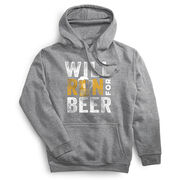 Statement Fleece Hoodie -  Will Run For Beer