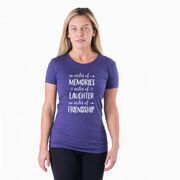 Women's Everyday Runners Tee - Miles of Friendship Mantra