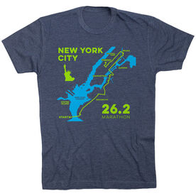 Running Short Sleeve T-Shirt - New York City Route