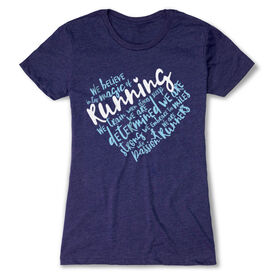 Women's Everyday Runners Tee - Live Love Run Heart