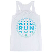 Flowy Racerback Tank Top - Eat Sleep Run Repeat